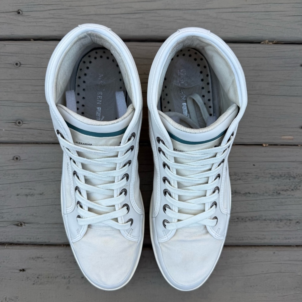 Alexander McQueen X Puma Rabble Formula One Sneakers in white size 13 - Picture 6 of 12